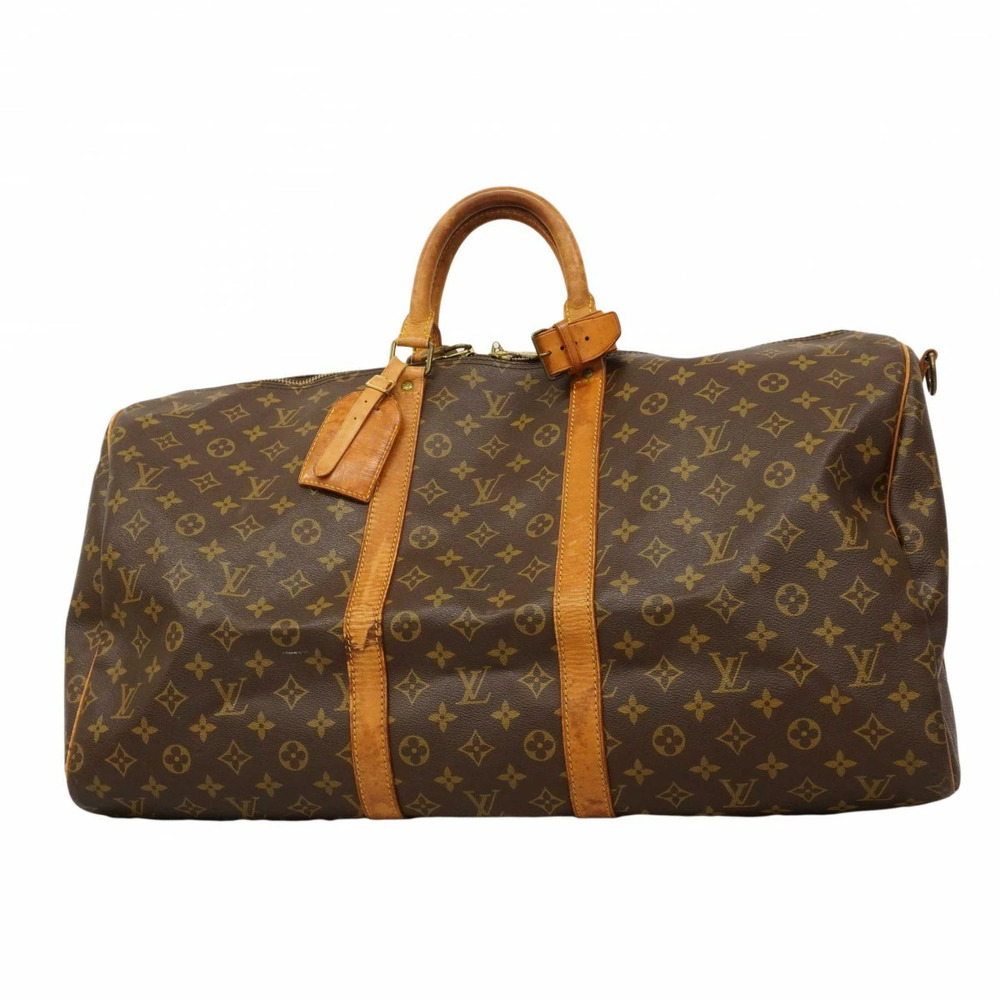 Louis Vuitton Boston Bag Monogram Keepall Bandouliere Brown